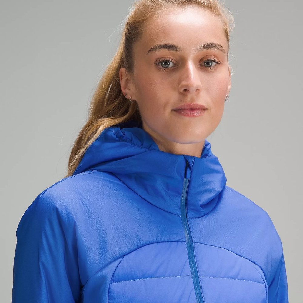 Lululemon Womens Blue Down For It All Jacket Running 700 Fill 4 6 8 10 12 14 NEW - Picture 4 of 12